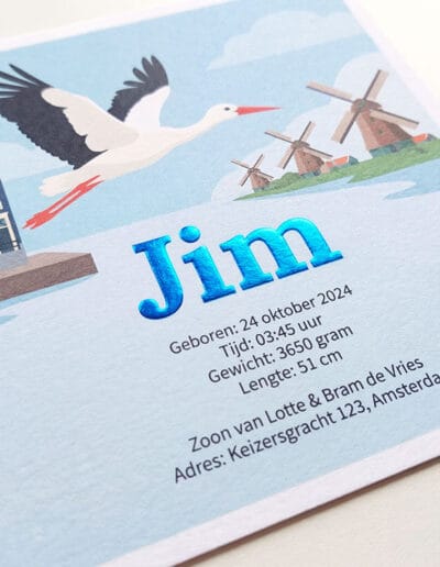 Geboortekaart Jim