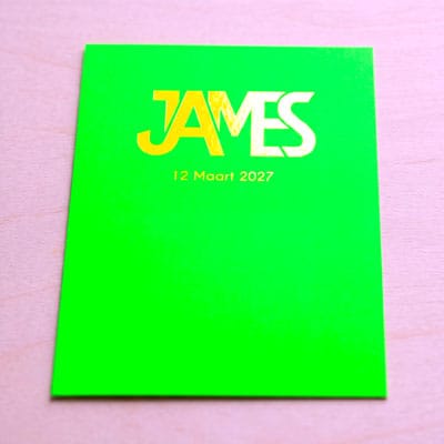 Fluor Geboortekaartje James