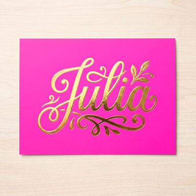 Fluor Geboortekaartje Julia