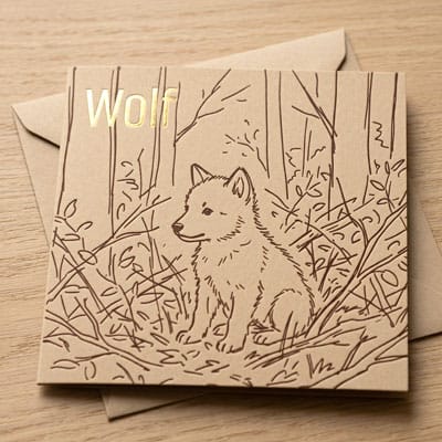 Kaart Wolf Voorzijde