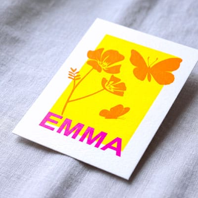 Kaart Emma Fluor Rood 1